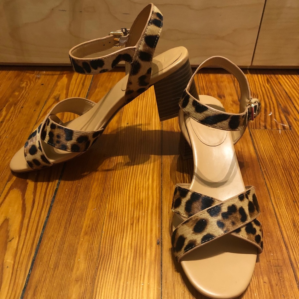 Jcrew Leopard sandals